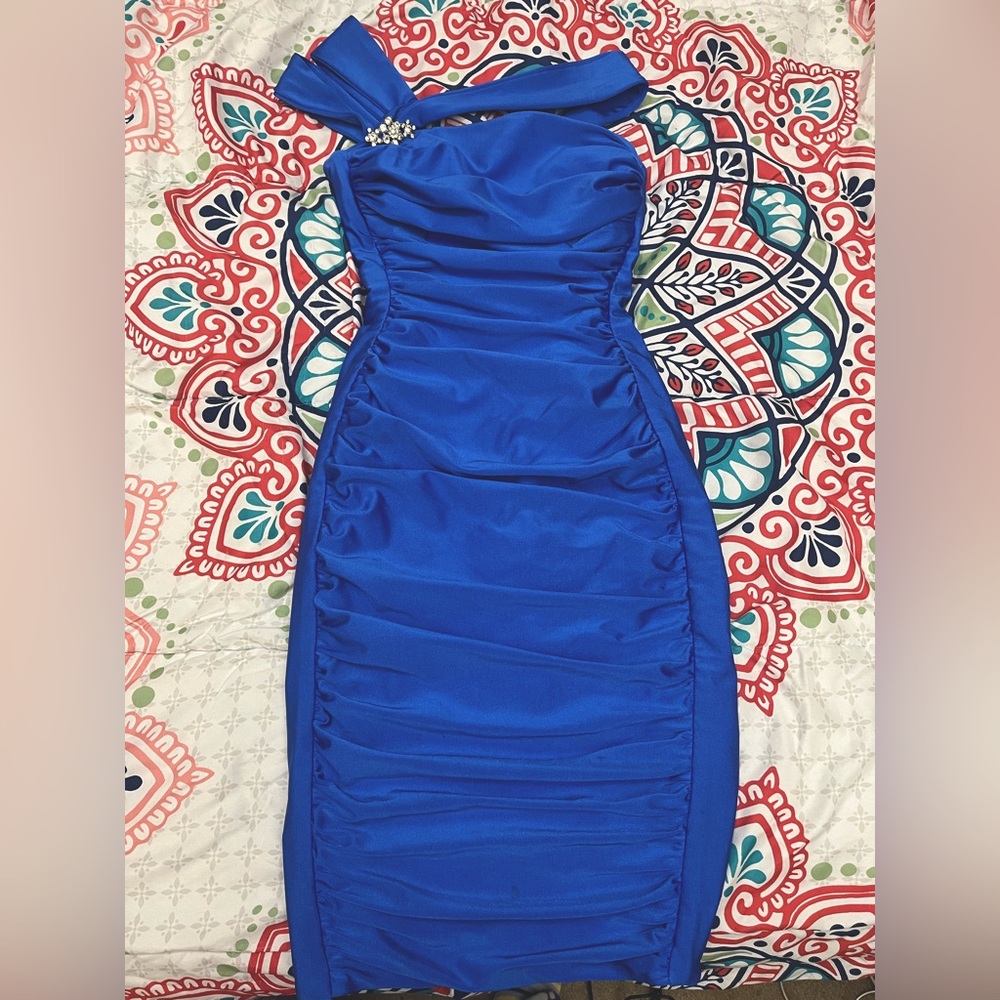 Atria clothing midi dress. US size M. Blue. Barely worn, very good condition.